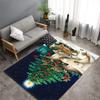 Коврик для гостиной с рождественской елкой, ковер для рождественского подарка, детский игровой ковер для спальни, принт Санта-Клауса, домашний декор, придверный коврик, кухонный коврик