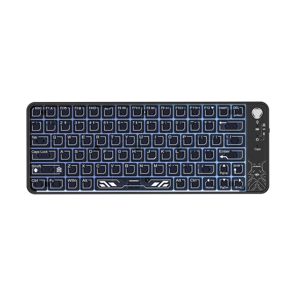 K27 Ультратонкая RGB Беспроводная Bluetooth Игровая Клавиатура - Бесшумная, Двухрежимная, Светящиеся Градиентные Цвета, Перезаряжаемая.