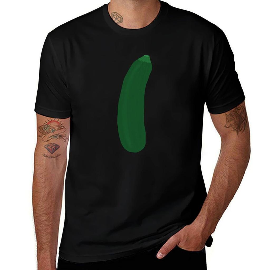 Cute zucchini TShirt Soft Casual Short Sleeve Cotton Tee