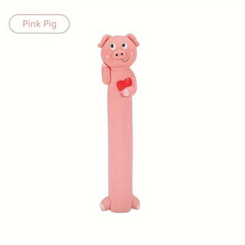 Durable Latex Squeaky Dog Toy - Cartoon Design, Easy Clean Dog Toys for Aggressive Chewers