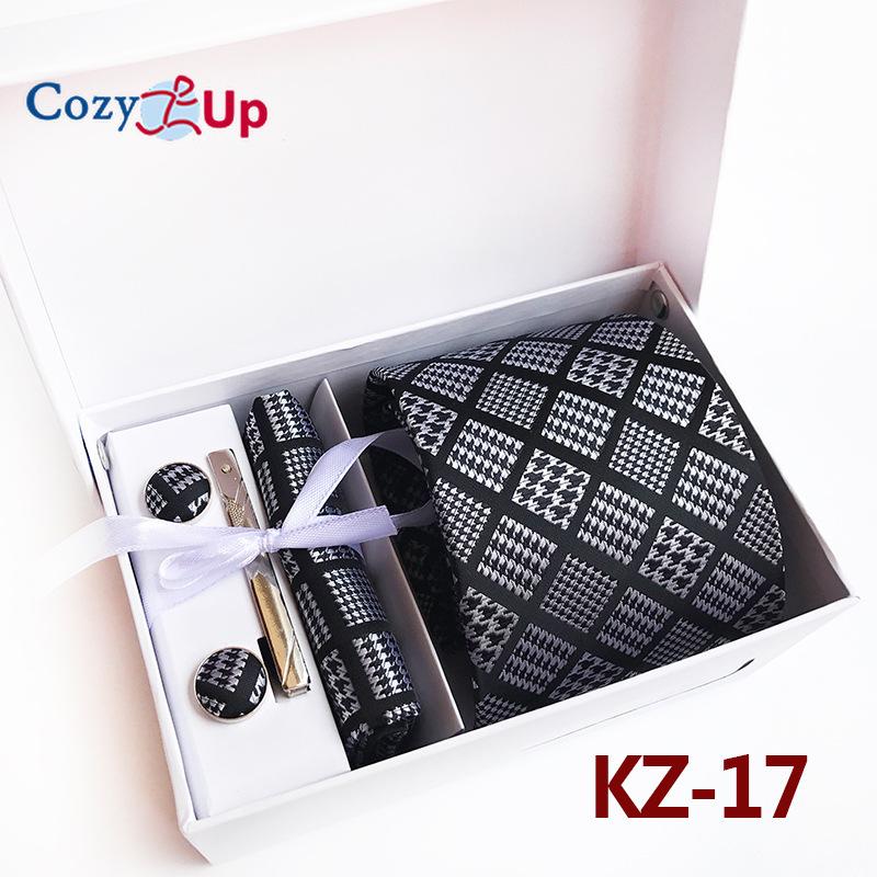 Cozy Up Набор из 6 предметов, мужские галстуки с узором пейсли, включая галстук, квадратный шарф, манжеты, зажим для галстука, подарочная коробка