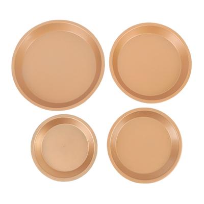 Набор из 4 противней для пиццы для духовки 6, 7, 8, 9 дюймов, противень для пиццы из углеродистой стали с равномерным нагревом для приготовления и выпечки