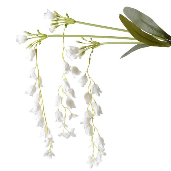42,5" Длинный Стебель Ландыша Искусственная Подвесная Гирлянда из Цветов Ландыша для Высокой Вазы Свадебное Мероприятие Декор Заднего Плана Патио Садовая Комната