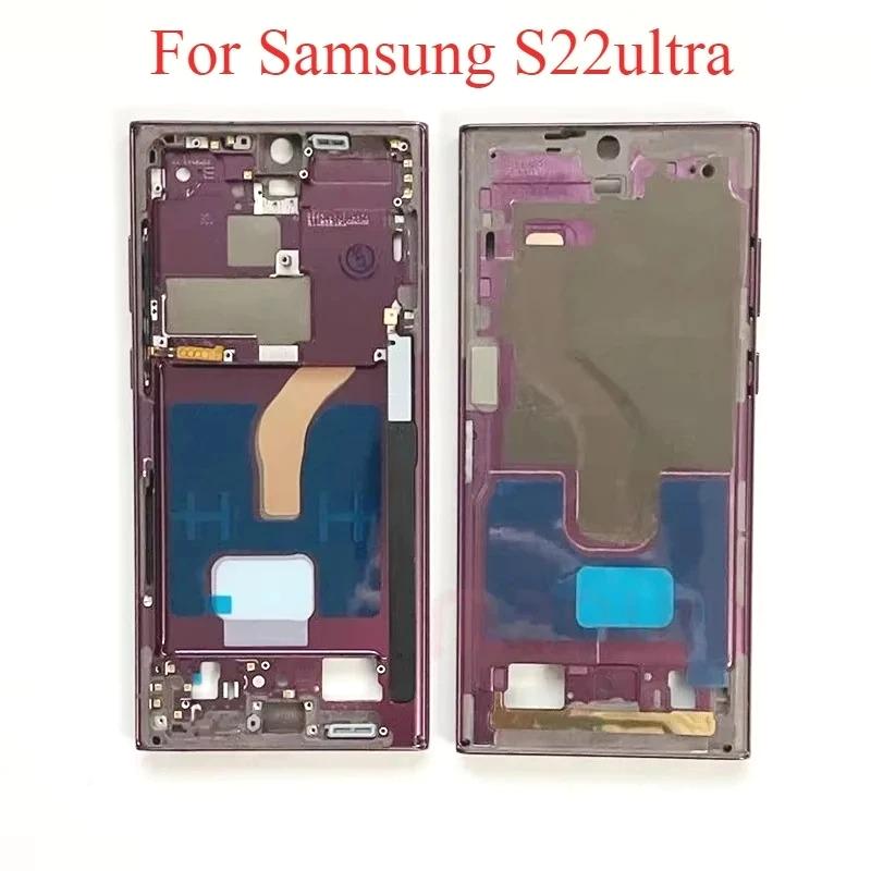 Для Samsung Galaxy S22 Ultra Средняя рамка Рамка Крепление LCD Дисплей Восстановление Замена