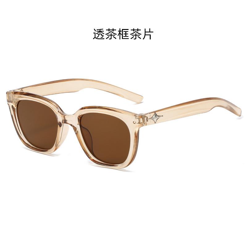 New European and American style GM Women's Korean-style sunglasses with large frames for square and round faces, slimming effect, fashionable retro