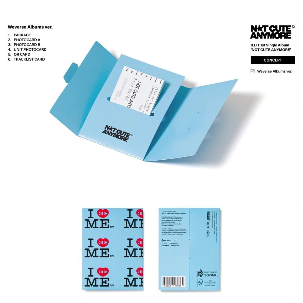 ILLIT [БОЛЬШЕ НЕ МИЛЫЙ] 1-й Сингл Альбом Версия WEVERSE ALBUMS