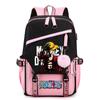 Anime One Piece Printed College Backpack for Boy Girl Back To School Large Capacity Knapsack Daily Bookbag for Men Women Travel Bag Mochila Rucksack