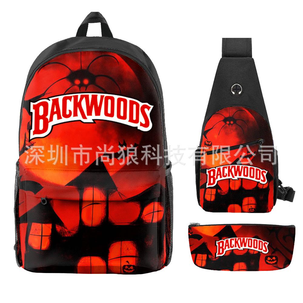 Школьный рюкзак для ученика Backwoods Рюкзак Сумка через плечо Школьная сумка Рюкзак большой емкости Водонепроницаемый рюкзак