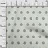 Cotton Flex Off-White Fabric Dot & Bell Flower Floral Craft Projects Decor Fabric Printed By The Yard 40 Inch