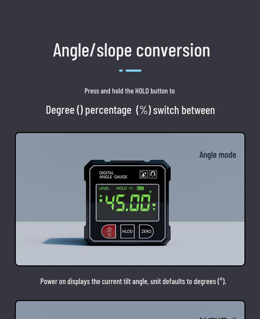 Новый цифровой инклинометр с двойным лазером и сильным магнитным основанием для точных измерений угла