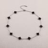 13MM Steel Clover Ten Flower Necklace, Collarbone Chain, Fashionable and Color Preserving Jewelry