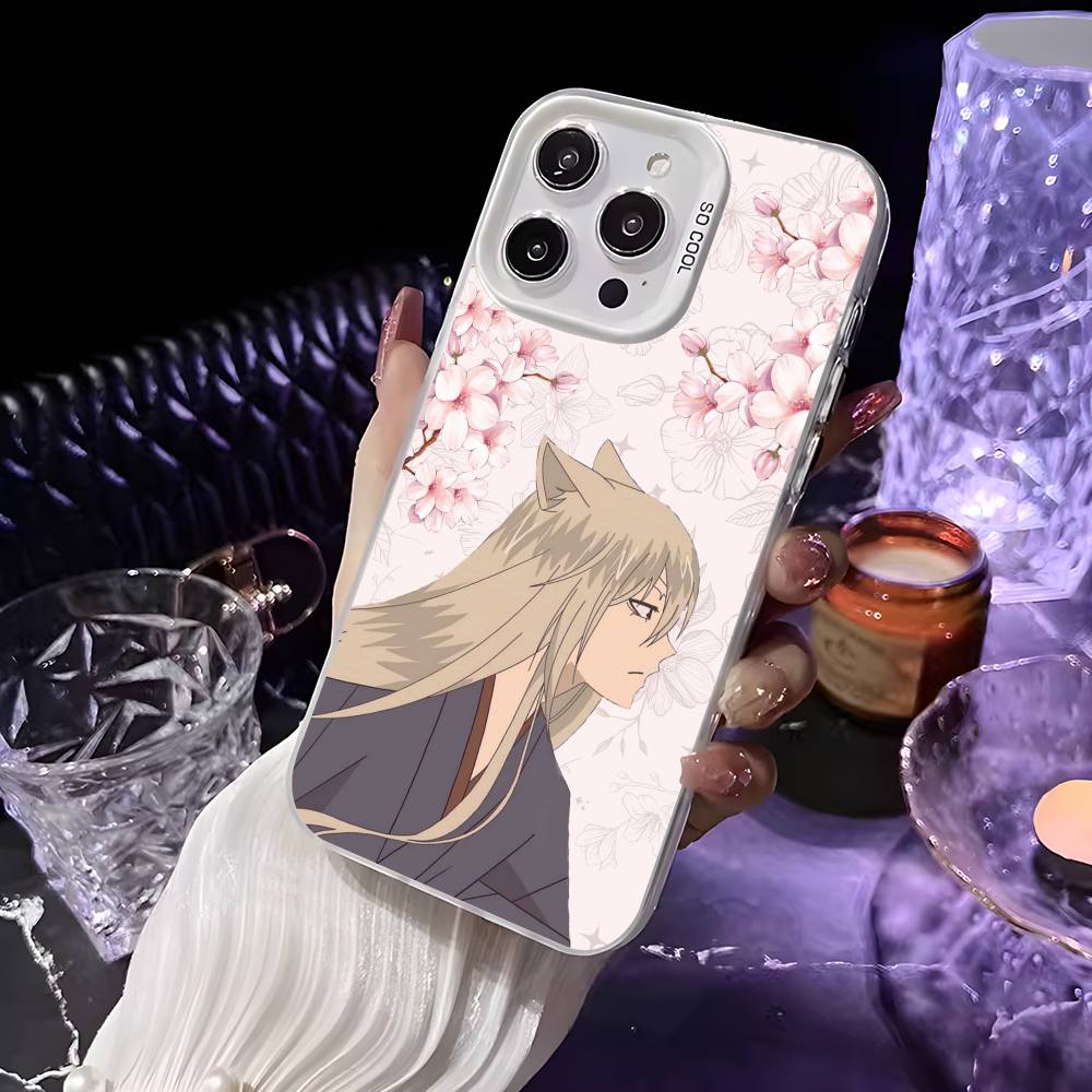 Чехол для телефона с аниме K-Kamisama Kiss для iPhone 16 15 14 13 12 11 Pro Max Белый Ультратонкий Лазерный Металлик Аврора Funda