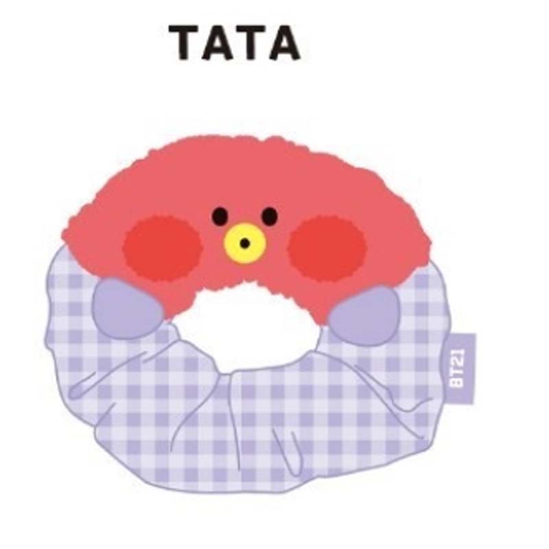 BTS BT21Official Minini Hair Scrunchie Band Tie Kpop Hairband