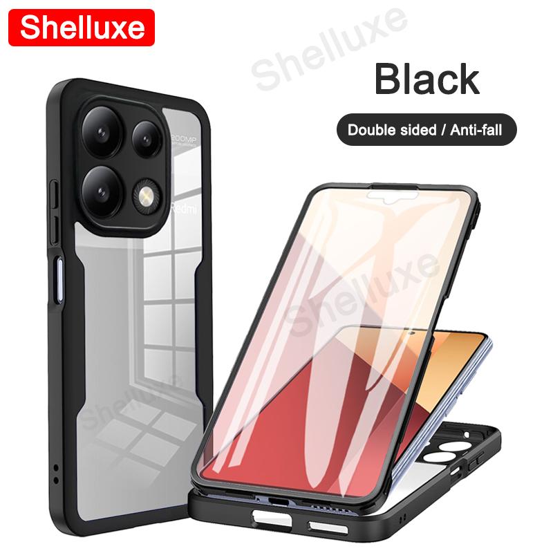 PocoX6 360 Полный корпус Прозрачный чехол Shelluxe для Xiaomi POCO X6 Pro Pocophone X6Pro 5G Силиконовый Двусторонний Чехол для телефона