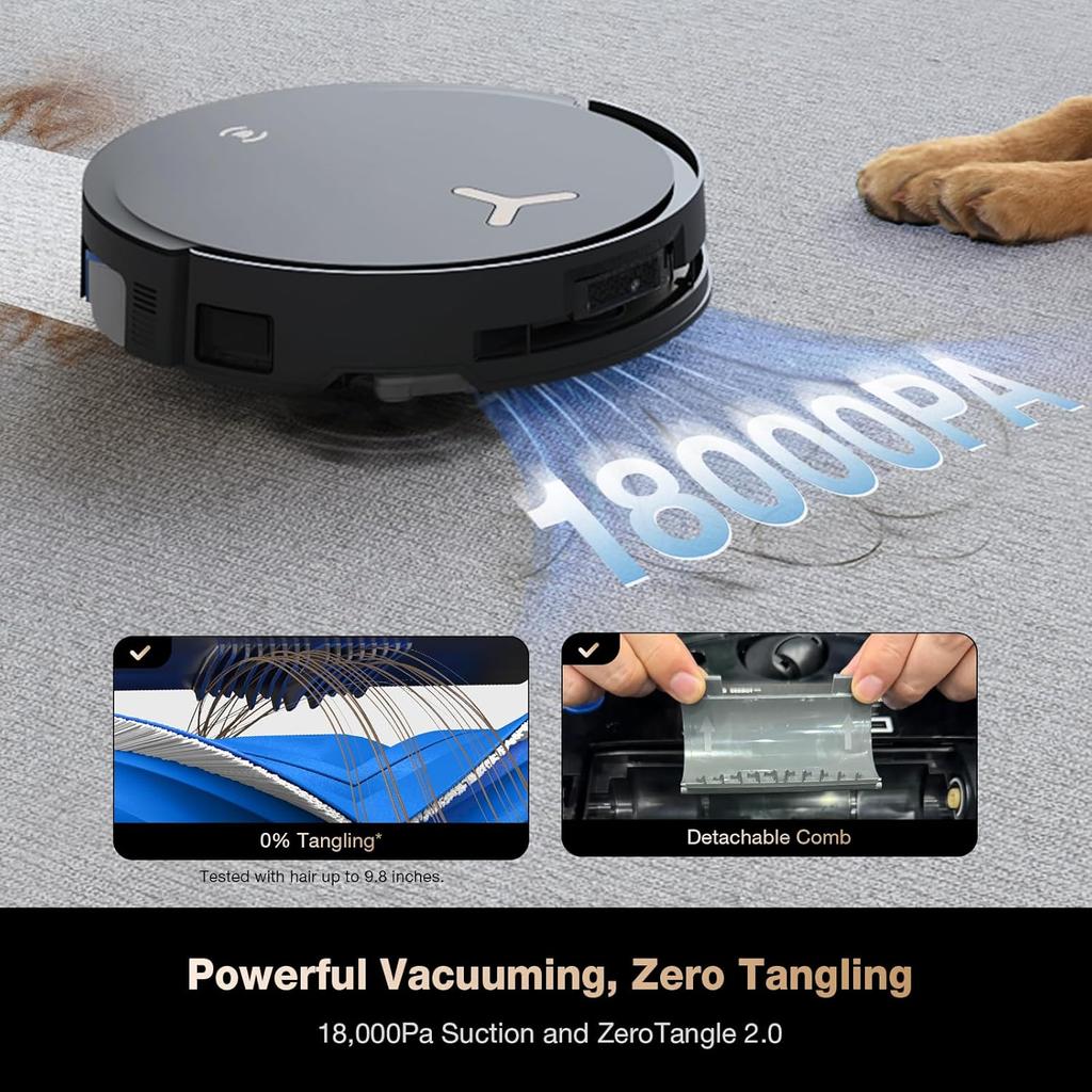 ECOVACS DEEBOT X8 PRO Omni Robot Vacuum Cleaner with Mop Function, OZMO Scooter with Continuous Mopping & Self Cleaning, 18,000 Pa, 12-in-1 Station