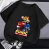Sonics Baby Cotton T Shirt Hedgehog Boys Girls T-Shirts Cartoon Anime Toddler Tees Tops Summer Kids Clothes Birthday Gift