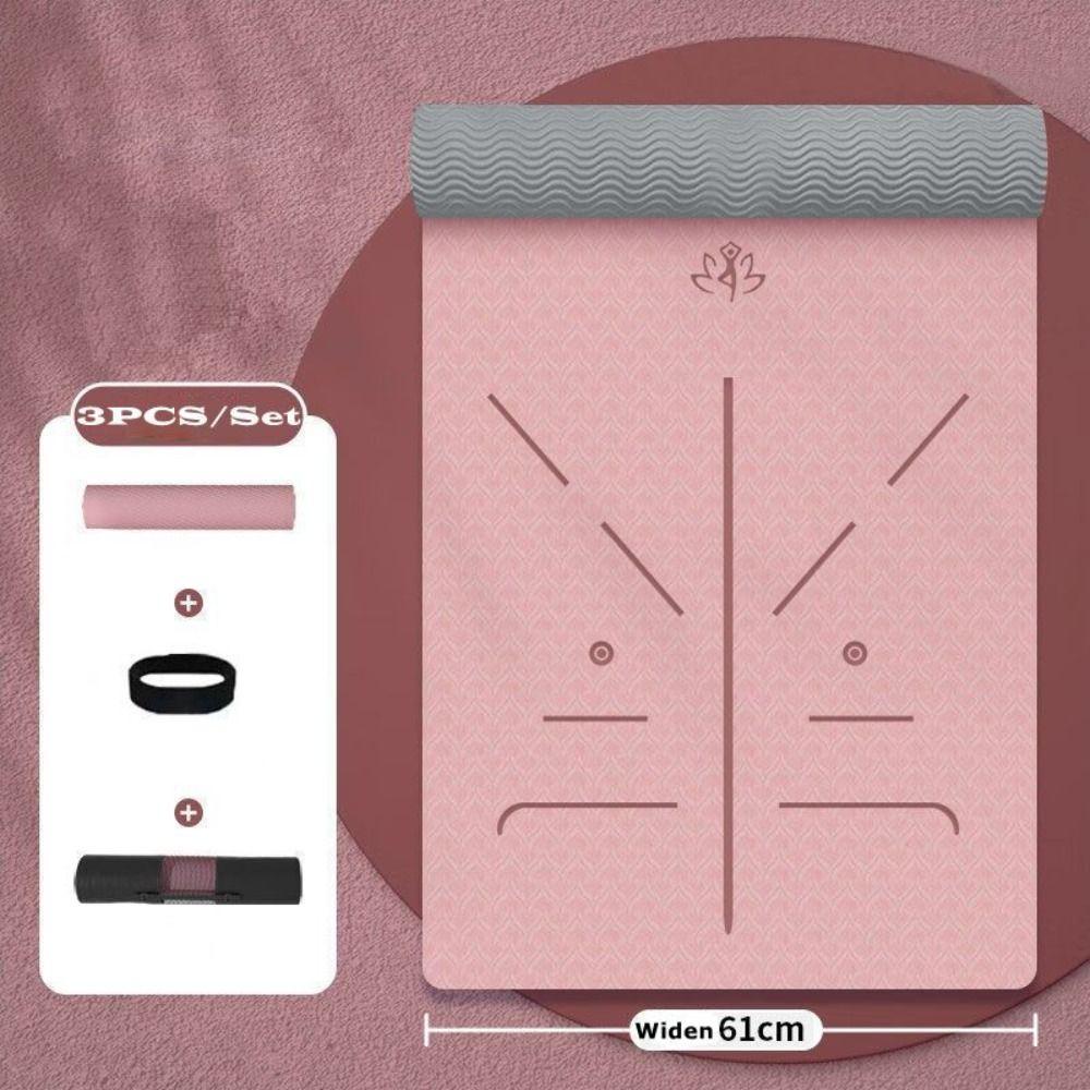 Non Slip Pilates Mat 8mm Fitness Exercise Mat New Design Yoga Mat