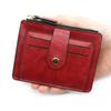 Small Fashion Credit ID Card Holder Slim Leather Wallet With Coin Pocket Man Money Bag Case For Men Mini Women Business Purse