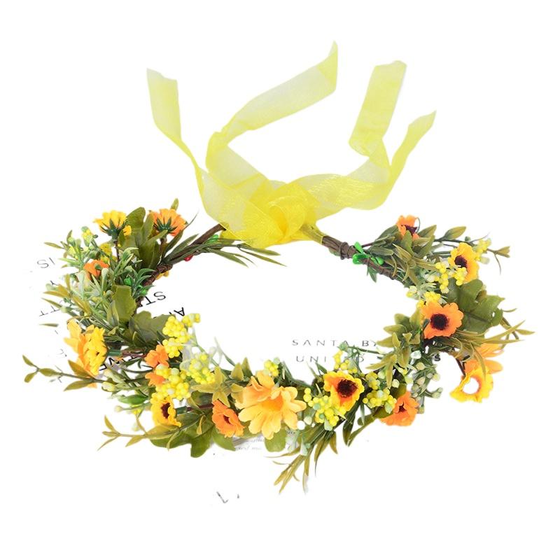 1шт повязка на голову для женщин модная цветочная повязка на голову фотосессии диадемы венок цветок свадьба доступно несколько вариантов