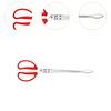 Crab Tongs for Live Crabs Anti Slip Grabber Portable Fishes Picnic Curved Tip