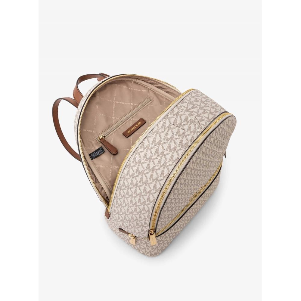 Michael Kors Рюкзак Rhea Zip Medium   Mk Signature 35s5grab2b150 Ваниль