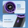 Портативный маленький вентилятор USB-зарядка ЖК-дисплей Высокоскоростной бесщеточный двигатель Цифровой дисплей Мини-ручной охлаждающий вентилятор