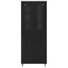 Highboard 2 pcs Black Oak Effect Particleboard