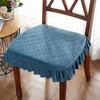 Простая подушка для обеденного стула Подушка для стула Подушка для офиса и студентов с ремнями Нескользящая подушка для компьютерного стула Подушка для ресторанного стула