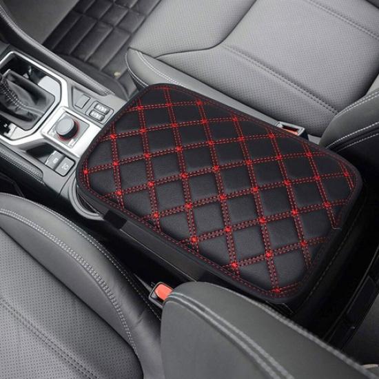 Car Armrest Pad Cover Center Console Box PU Leather Anti-dirty Cushion Mat-Parts