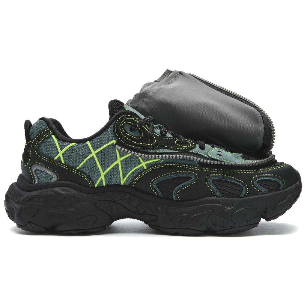 Nicole McLaughlin x FILA TORNADO Низкие Повседневные Кроссовки Мужские Зеленый Черный F12M541143FSB