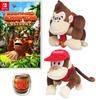 Donkey Kong Country Returns HD - Switch + Donkey Kong & Diddy Kong Plush Toys (Amazon.co.jp Exclusive Bonus) Includes Original Design Pin Badge