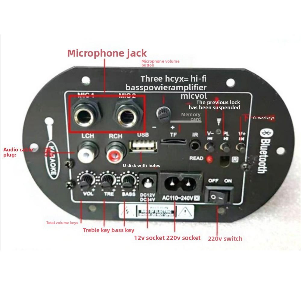 12v24v 220v Bluetooth Усилитель Цифровой Усилитель Сабвуфера Новая Плата Стереоусилителя Для Автомобиля