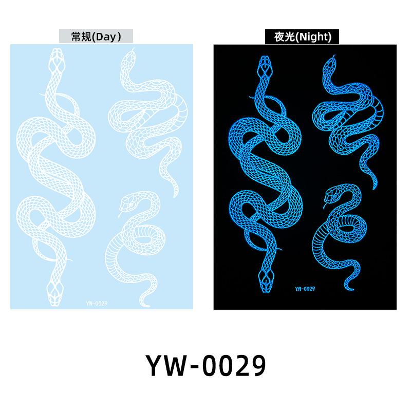 Светящиеся в темноте индийские кружевные тату-наклейки - Хна стиль боди-арт для рук и тела