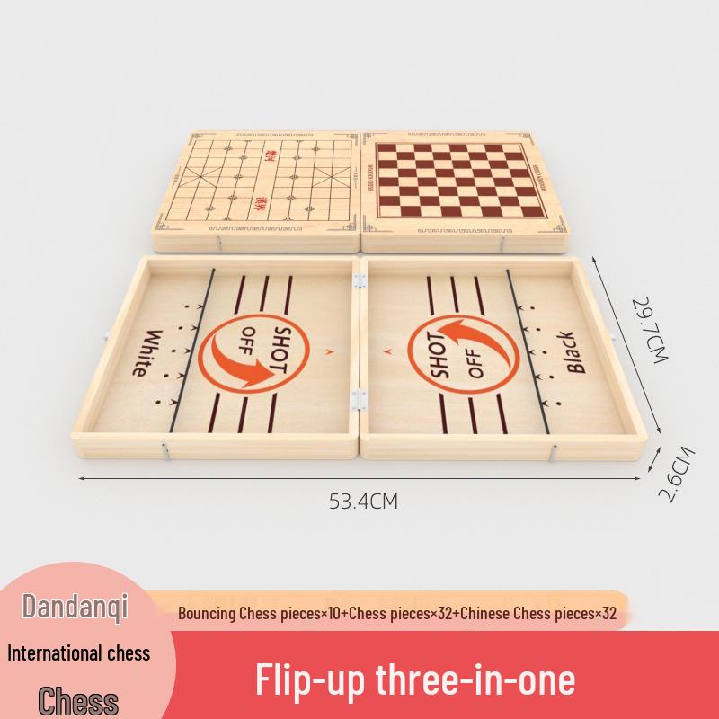 Cross-Border Bouncy Chess: Interactive Two-Player Parent-Child Board Game