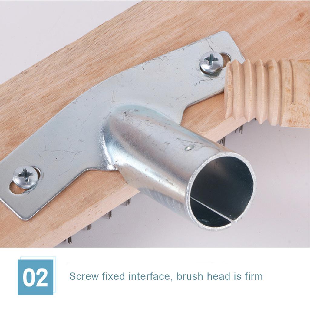 Проволочная щетка для удаления мха, нержавеющая стальная щетка, многоразовый скребок, гаражная щетка, прочная для уборки тротуаров, патио, террас