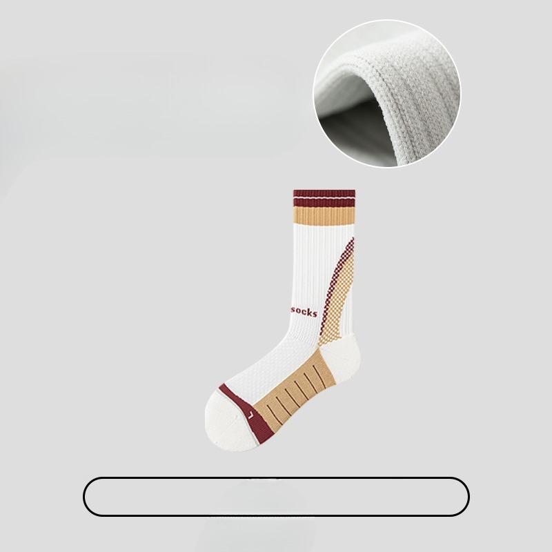 Мужские осенне-зимние профессиональные баскетбольные носки-трубы с амортизацией, с резинкой для волос, дышащие, влагоотводящие