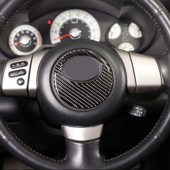 Soft Carbon Fiber Steering Wheel Sticker For Toyota FJ Cruiser 2007-