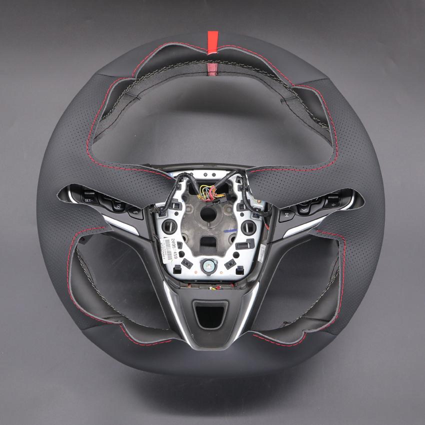 Черный Нескользящий мягкий чехол на руль из искусственной кожи для Opel Insignia OPC GrandSport 2013-2018 Buick Regal GS 2014-2016