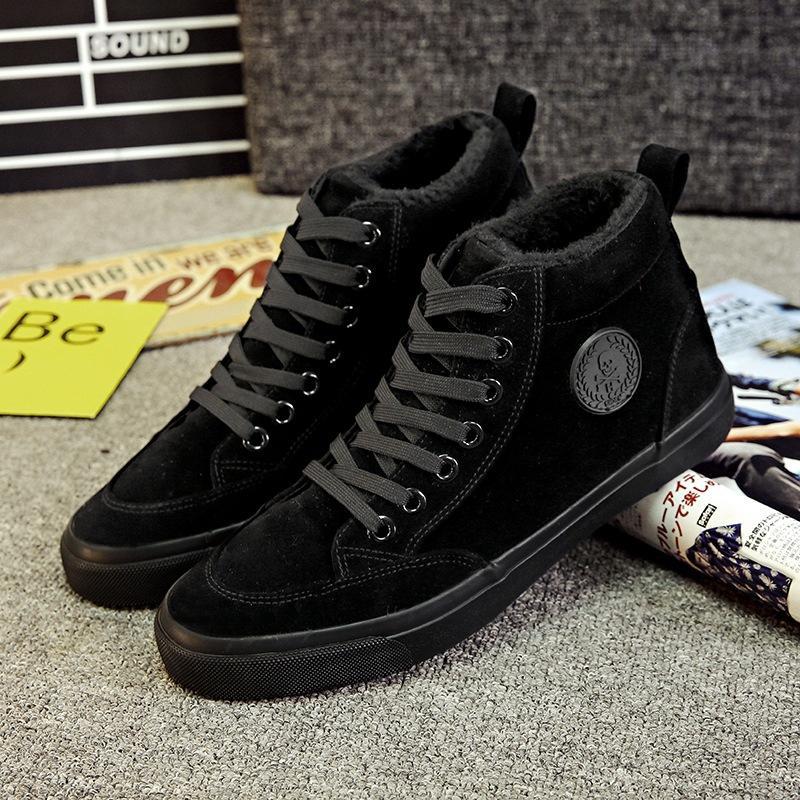 Мужские ботинки зимние модные высокие хлопковые туфли плюшевые сохраняющие тепло брендовые мужские зимние ботинки обувь новинка 2024 года горячие продажи