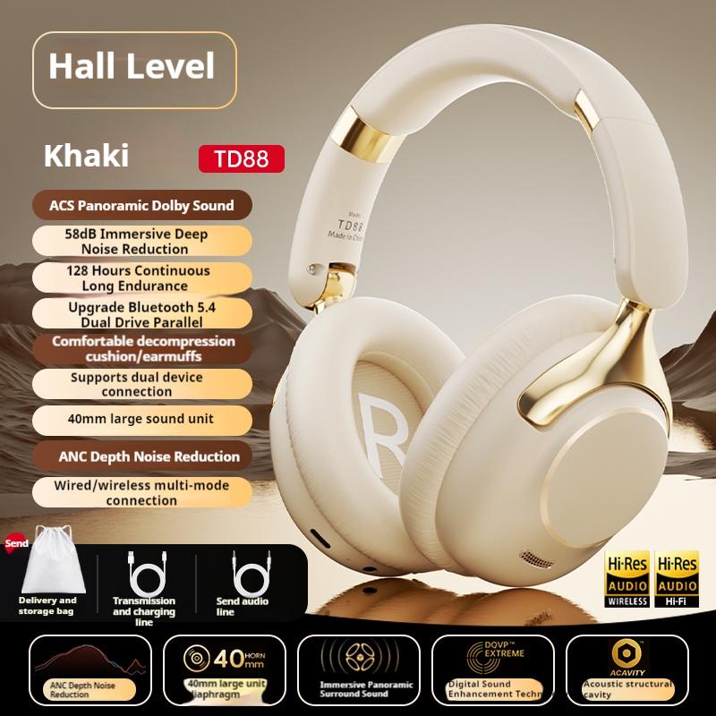 100H Play Time ANC Noise Reduction 9D Surround Sound Bluetooth Headphones Wireless Headsets Sports Gamer Earphones with HD Mic