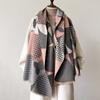 2024 Autumn/Winter New Thickened Cashmere Versatile Warm Scarf Air Conditioning Blanket With Large Size Shawl Windproof