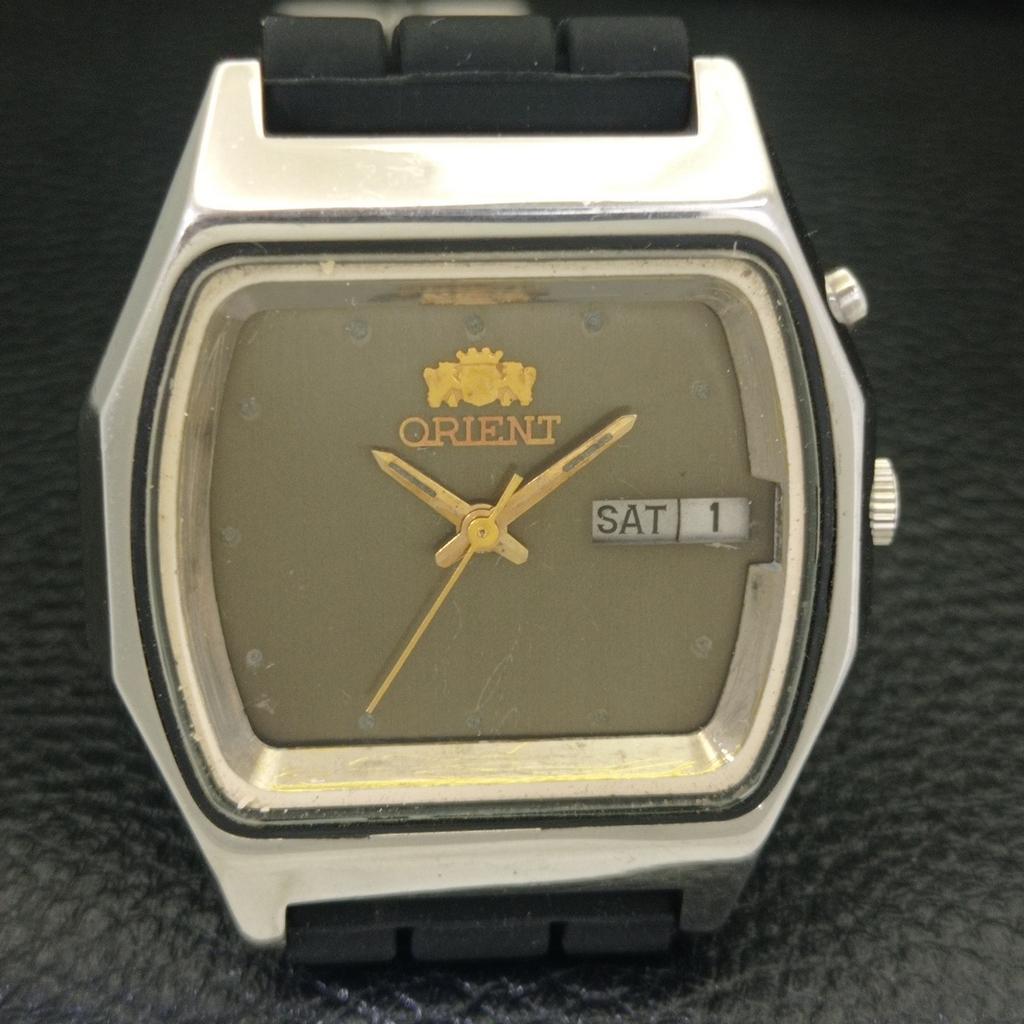 АВТОМАТИЧЕСКИЕ ВИНТАЖНЫЕ ЧАСЫ ORIENT 46961 ЯПОНИЯ МУЖСКИЕ ОРИГИНАЛЬНЫЙ ЦИФЕРБЛАТ a700168-5 R201-a700168