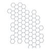 1Pc Motorcycle Trunk Honeycomb Decorative Sticker Motorcycle Helmet Waterproof Creative Sticker Body Bumper Sticker Accessories