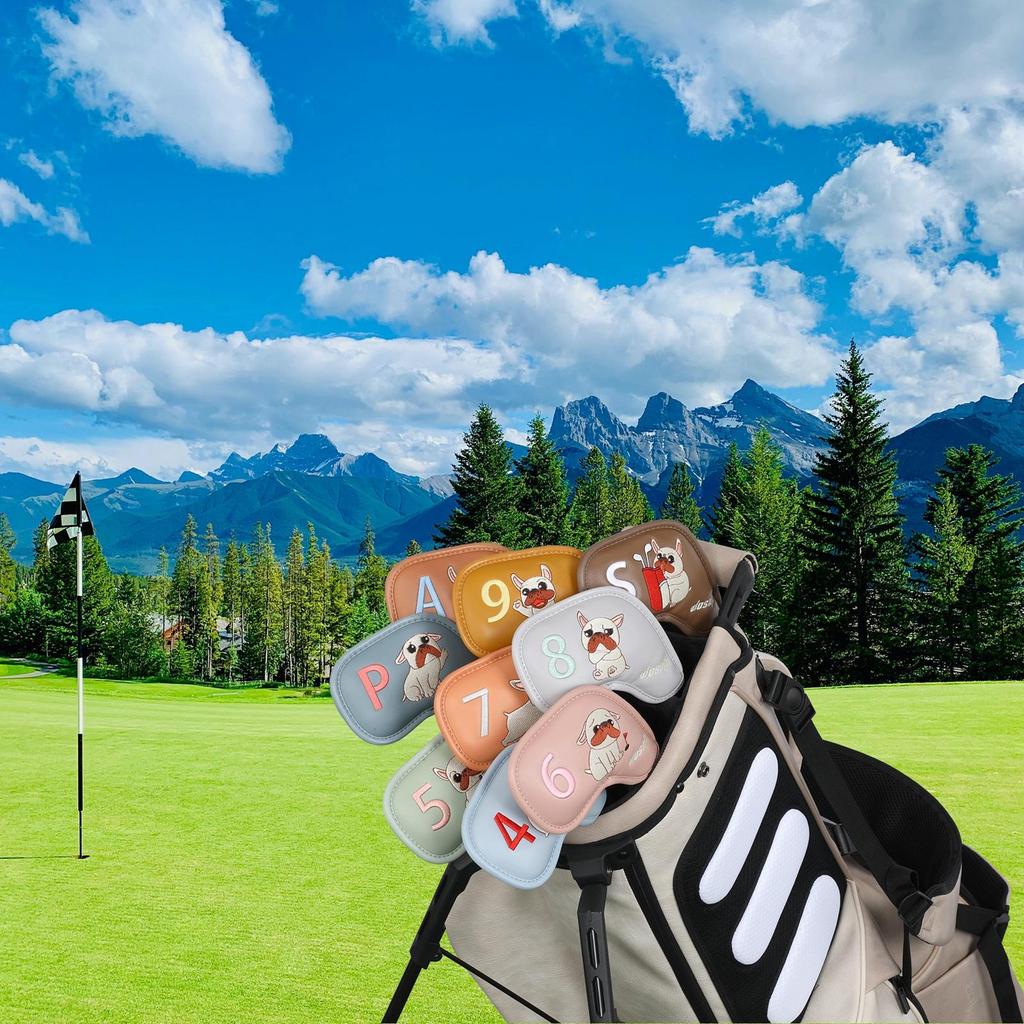 Комплект из 9 чехлов для головок клюшек для гольфа для защиты