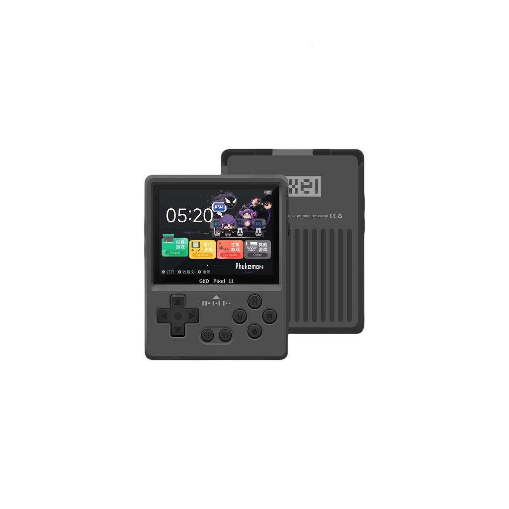 GKD Pixel 2 Metal Handheld Game Console 2.4 Inch 640x480 IPS Screen CNC Aluminum Retro Mini Pocket Console Portable Gifts