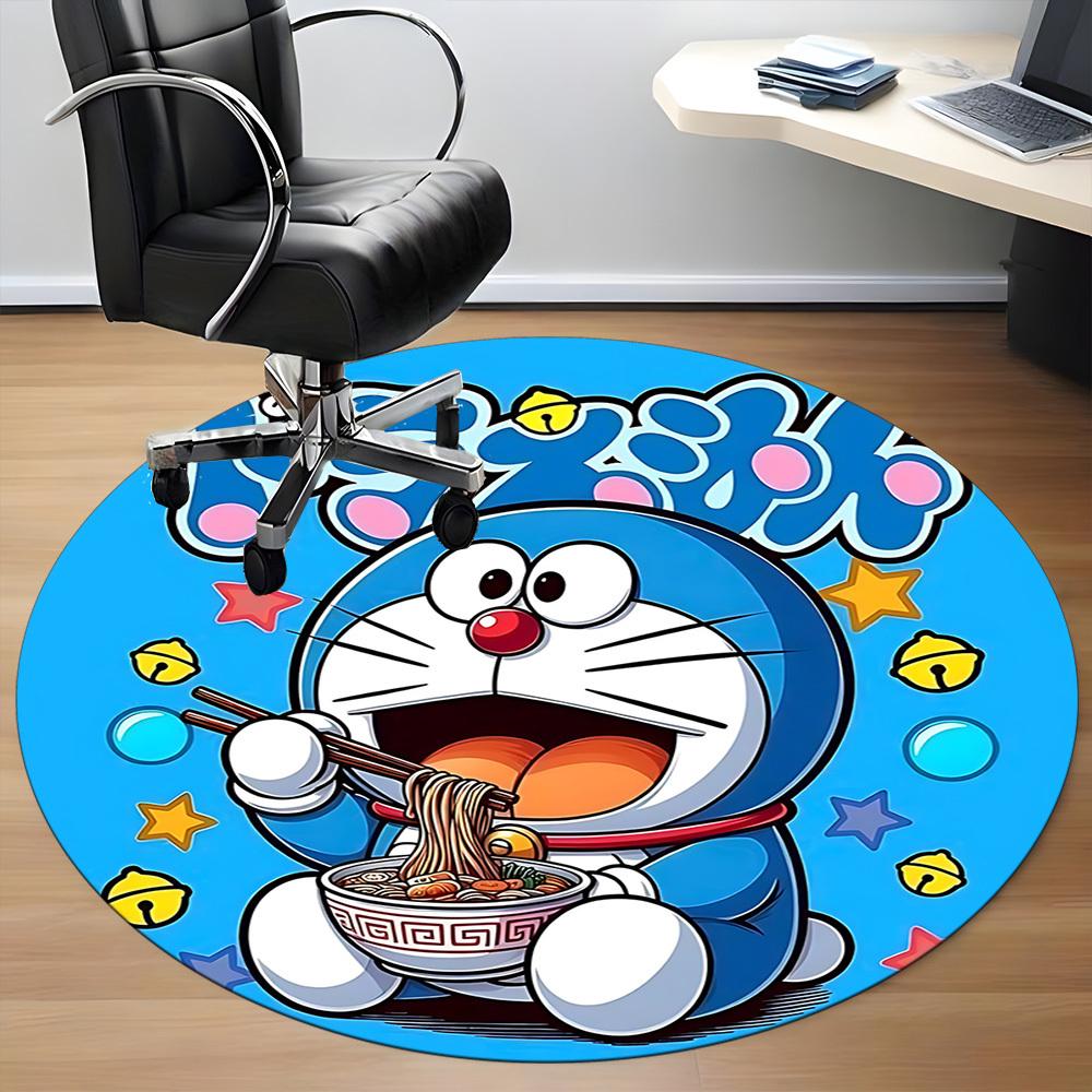 Круглый коврик для пола Doraemon Noodles Office, Под офисные стулья Спальня Гостиная Домашний декор a0908196