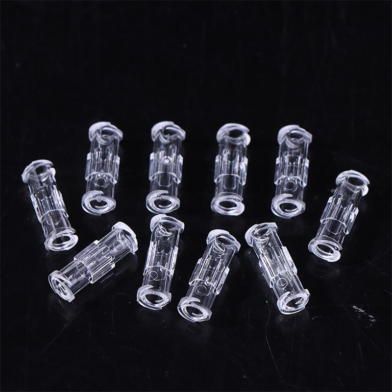 10 шт. Герметичный адаптер Luer Lock с двойной спиралью, медицинский стерильный, прозрачный пластиковый коннектор для шприца для ветеринарного применения