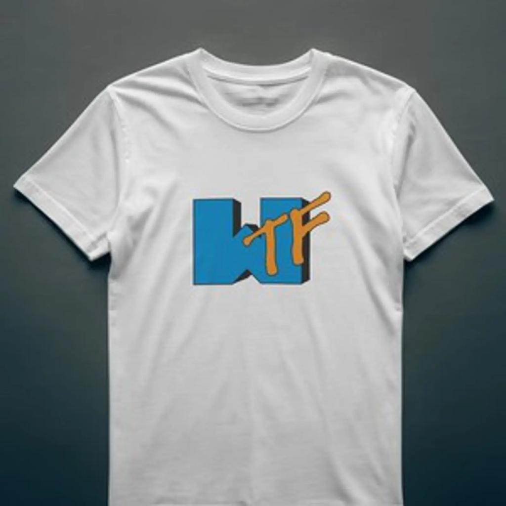 Wtf T Shirt Funny Parody Top Music Tv Entertainunisext Novelty 119 Vintage Comfortable Top For Everyday Wear Fashion Homme