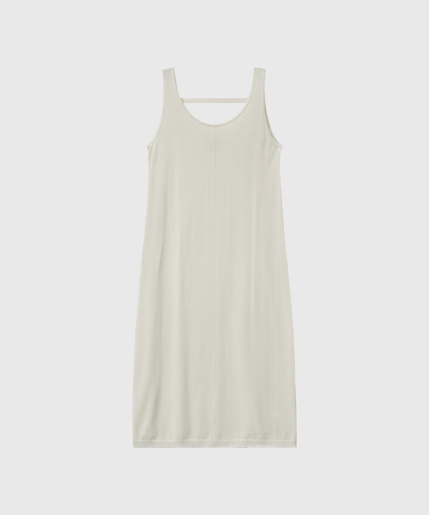 General Idea Temperature Cut Cool U-Neck Maxi Knit Dress [Ivory] / Gf2Lop512