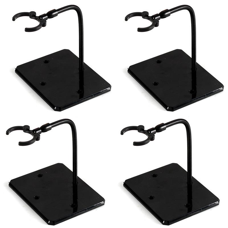 Adjustable Flexible Assembled Action Figure Display Stands with Metal Support Arm Base for Dolls Collectibles